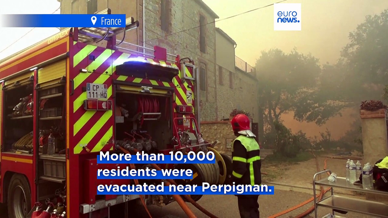 Wildfires rage in Portugal and Spain as authorities in Greece warn of toxic smoke