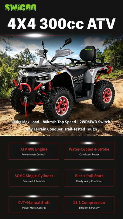 300cc 4X4 ATV – All-Terrain Work & Adventure Vehicle