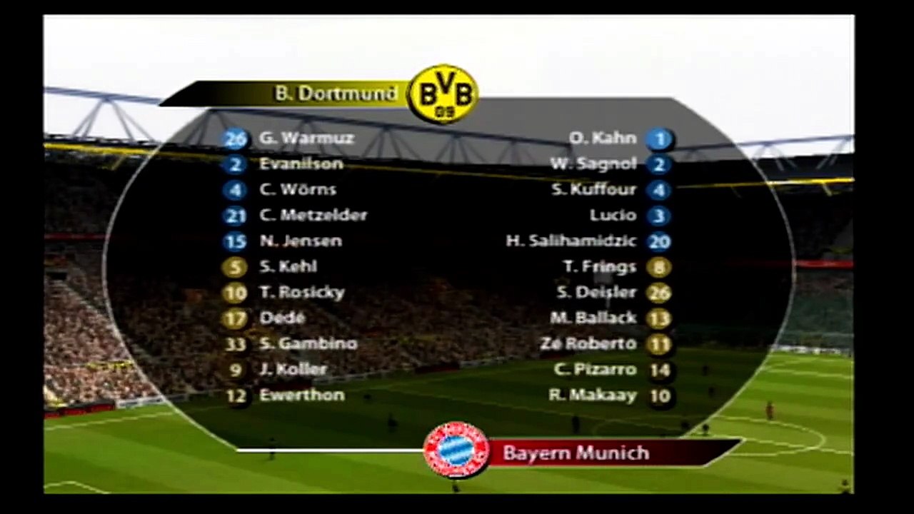 Borussia Dortmund Versus Bayern Munich (FIFA Soccer 2005)
