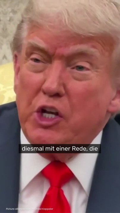 No Glomex Trump erfindet Wörter bei Rede