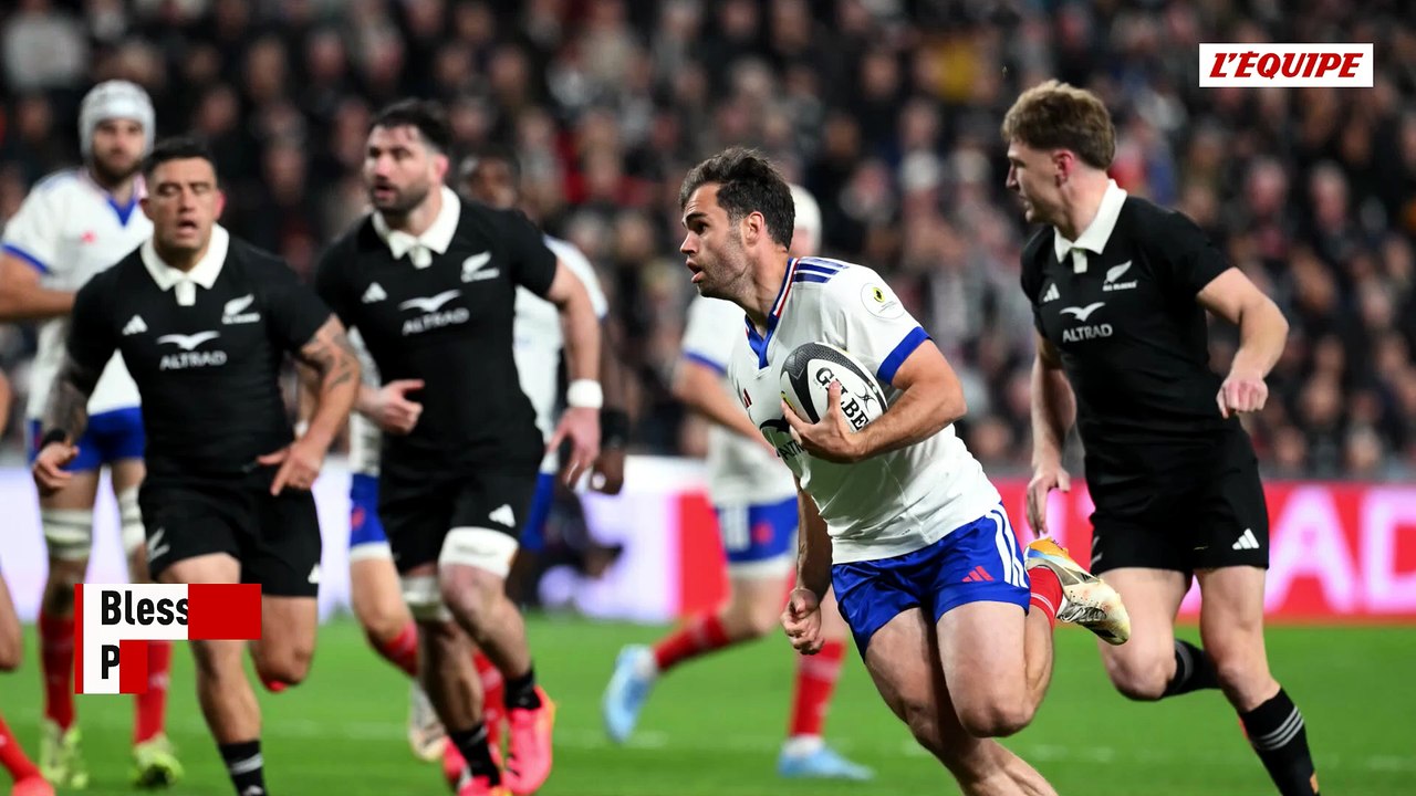 XV de France : touché à un mollet contre la Nouvelle-Zélande, Damian Penaud est forfait pour les matches face à l'Australie et au Japon - Rugby - Championnat des nations