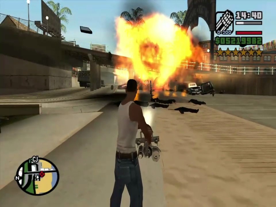 ⭐⭐⭐⭐⭐⭐ SIX STARS WANTED LEVEL RAMPAGE WITH TANK | 6 STAR WANTED LEVEL ESCAPE IN GTA SAN ANDREAS