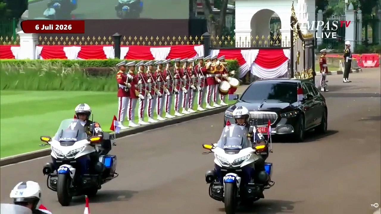 [FULL] Iring-Iringan PM Singapura Lawrence Wong ke Istana: Disambut Presiden Prabowo