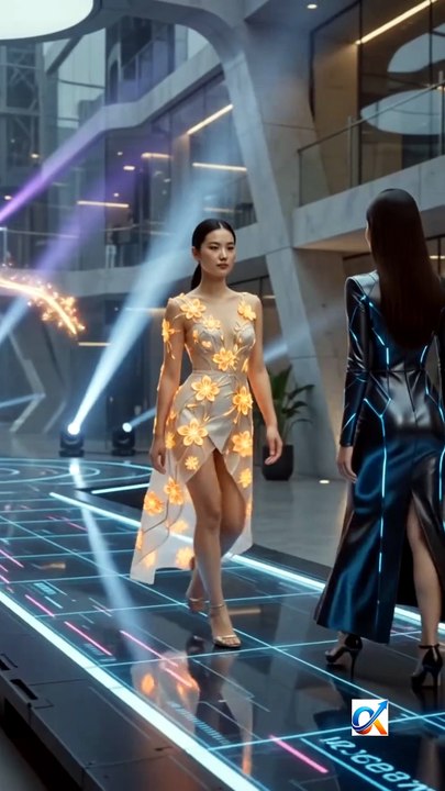 Neon Runway |The Future of CGI Fashion is Here! 👗| #CGIFashion #trending #facts #shorts #fypシ゚viral
