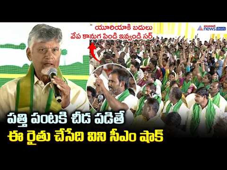 పత్తి పంటకి చీడ పడితే ఈ రైతు చేసేది విని సీఎం షాక్| CM Chandrababu Kuppam farmers interaction