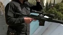 Armed Sniper Guards Massive Tehran Funeral