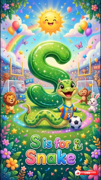 S-T-U-V Football Adventure ⚽ Learn the Alphabet with Fun! | ABC for Kids #Shorts