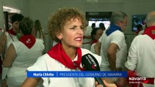 Chivite y Elma Saiz llaman a disfrutar desde "el respeto"