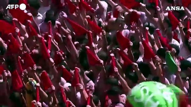Spagna, iniziati a Pamplona i festeggiamenti per San Fermín