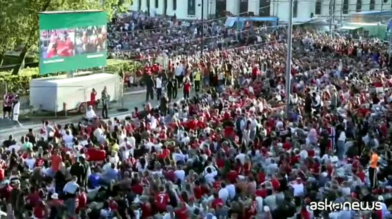 Grande festa a Oslo per la vittoria mondiale della Norvegia