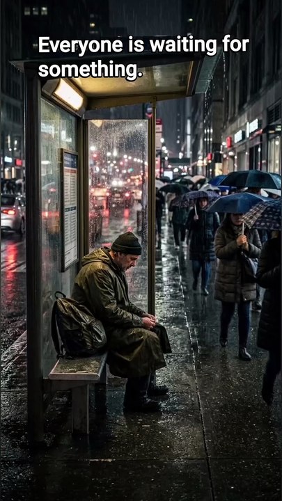 THE RAINY BUS STOP