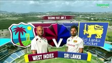 West Indies vs Sri Lanka 2nd Test match day 2 2026 full highlights