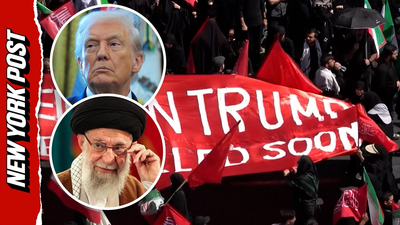 Crowds chant for vengeance against Trump at Khamenei funeral procession