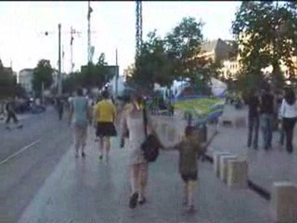 Finale ASM - Stade Toulousain place de Jaude.