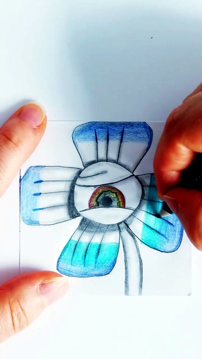 Coloring a surreal plant 🐍 Satisfying Colored Pencil Art! #