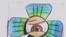 Coloring a surreal plant ☘️ Satisfying Colored Pencil Art! #