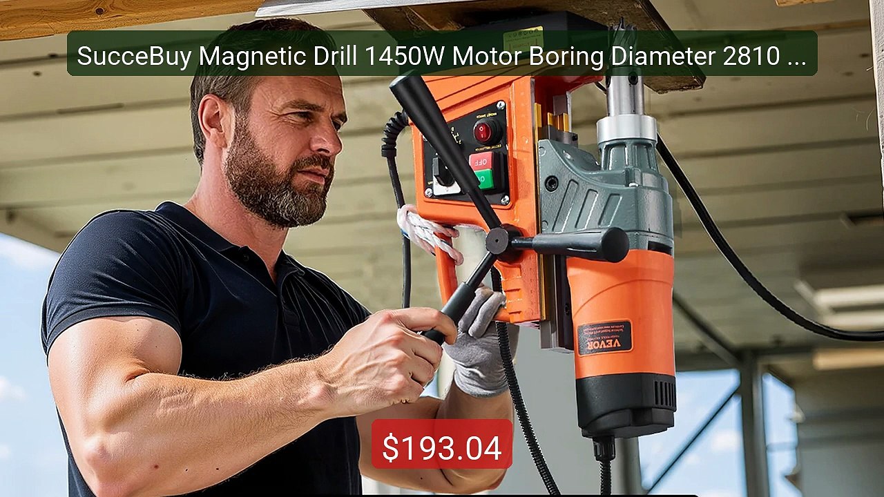 SucceBuy Magnetic Drill 1450W Motor Boring Diameter 2810 lbf Portab... -- Top Rated 2026 | Buy Now!