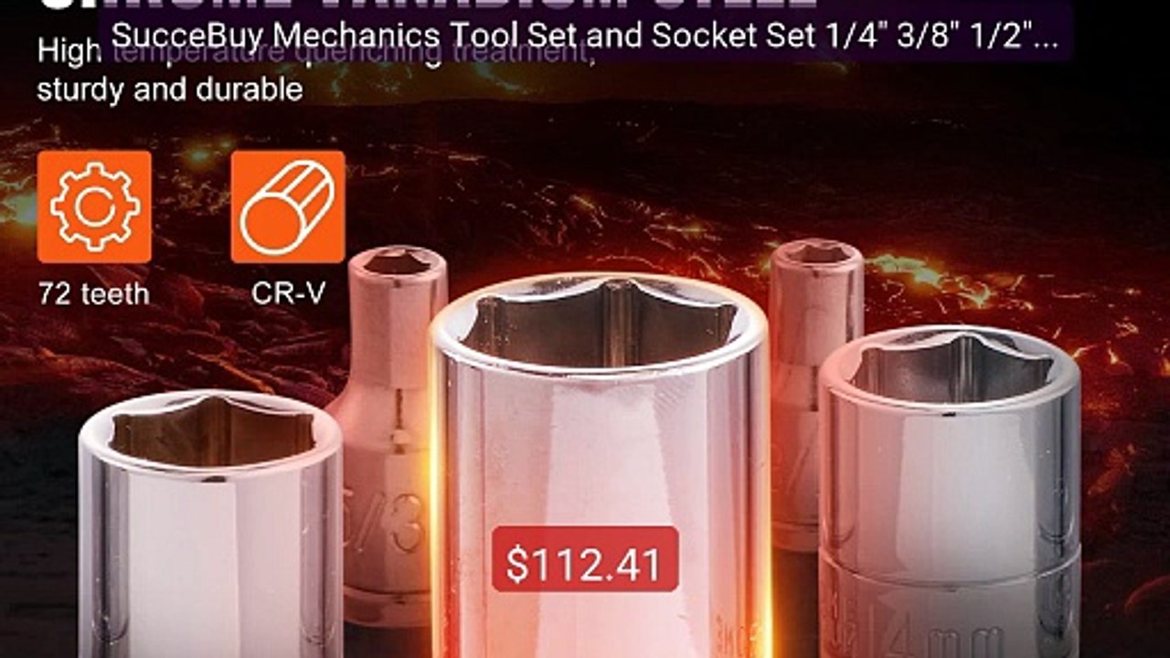 SucceBuy Mechanics Tool Set and Socket Set 1/4" 3/8" 1/2" Driv... -- Best Buy 2026 | Great Quality!