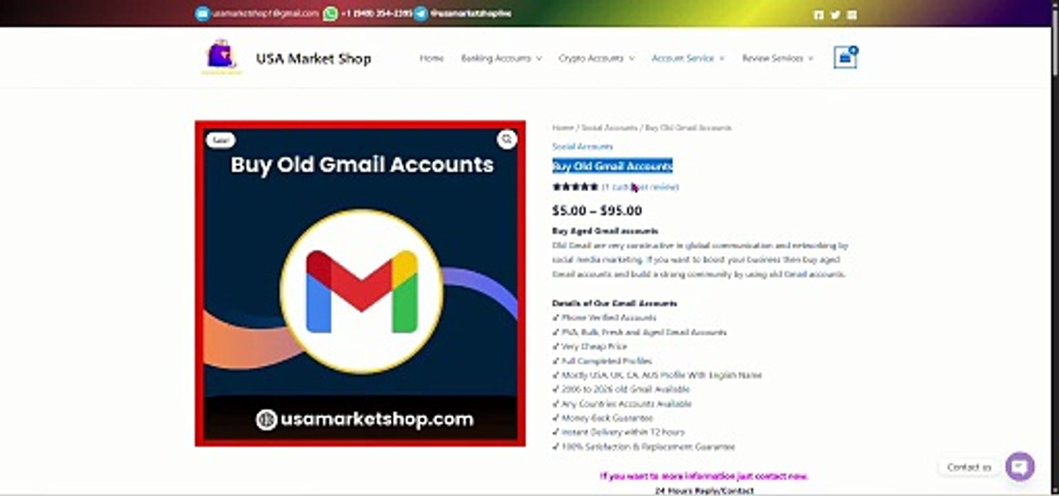 5 Easy Ways to Buy Old Gmail Accounts (PVA& Aged )In Bulk