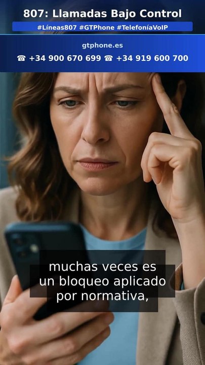 Por qué no puedo llamar a un 807: solución (en 1 minuto)