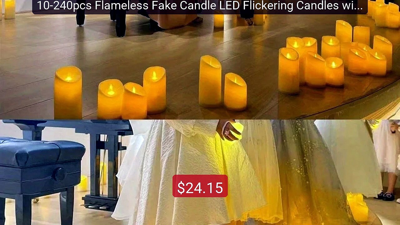 10-240pcs Flameless Fake Candle LED Flickering Candles with Remote ... -- Top Rated 2026 | Buy Now!