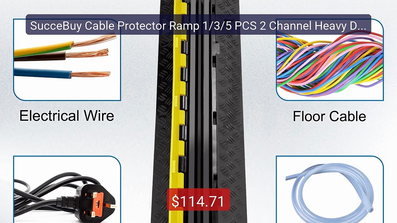 SucceBuy Cable Protector Ramp 1/3/5 PCS 2 Channel Heavy Duty ... -- Amazing Value 2026 | Must Have!