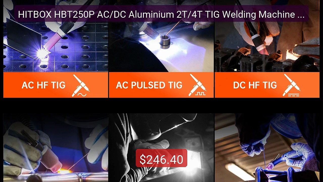 HITBOX HBT250P AC/DC Aluminium 2T/4T TIG Welding Machine 5in1 HF TI... -- Top Rated 2026 | Buy Now!
