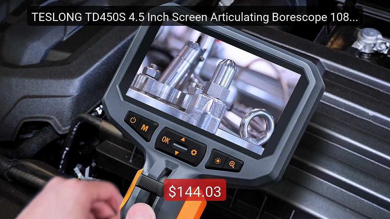 TESLONG TD450S 4.5 Inch Screen Articulating Borescope 1080P... -- Top Pick 2026 | Unbeatable Price!