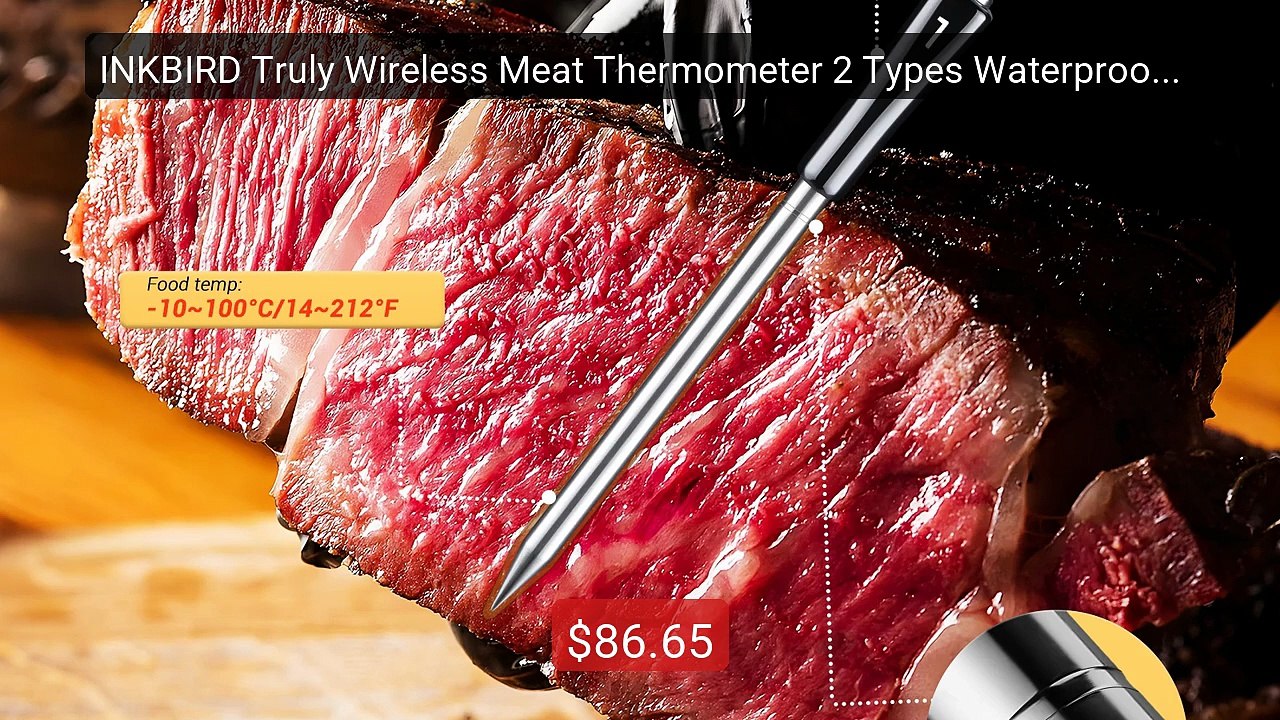 INKBIRD Truly Wireless Meat Thermometer 2 Types Waterproof Digital ... -- Top Rated 2026 | Buy Now!