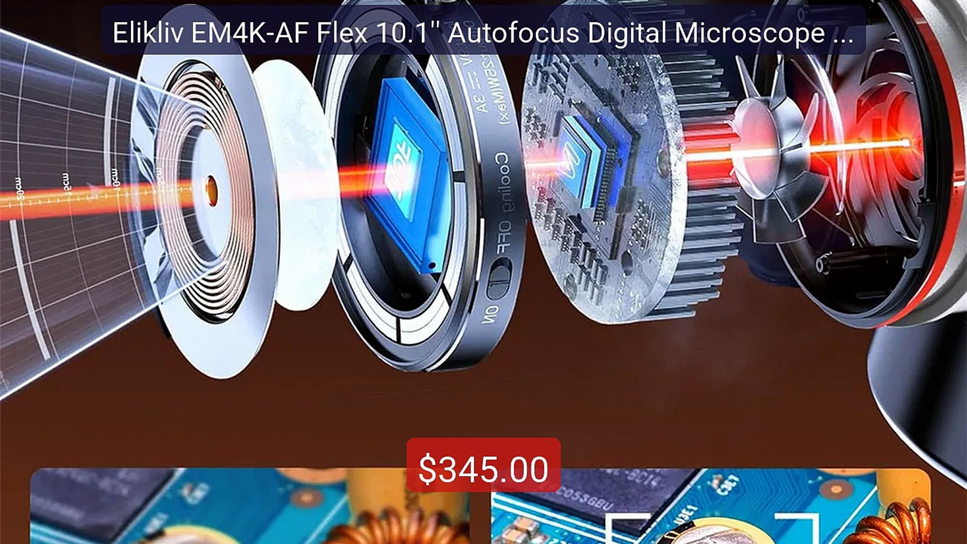 Elikliv EM4K-AF Flex Digitalmikroskop 4K Mit Autofo Produktbild-Vorschau 3