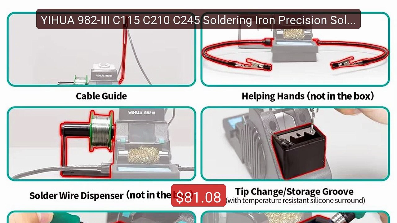 YIHUA 982-III C115 C210 C245 Soldering Iron Precision Solde... -- Top Pick 2026 | Unbeatable Price!
