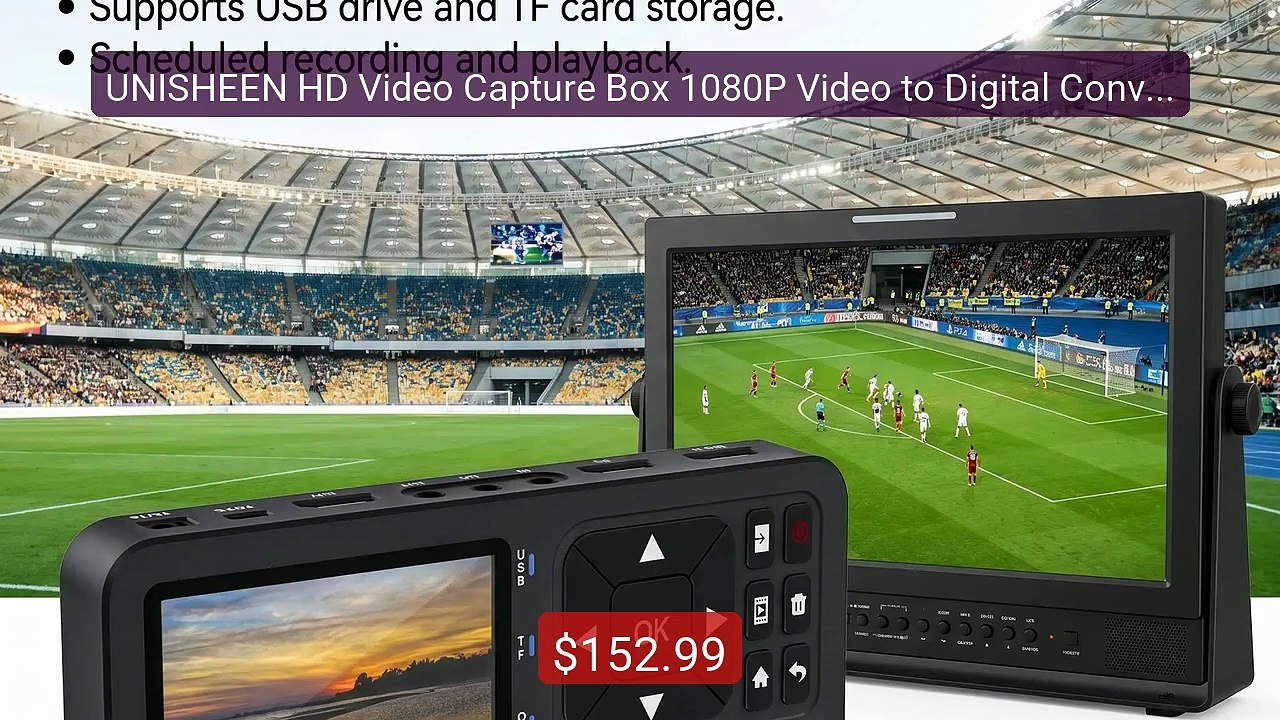 UNISHEEN HD Video Capture Box 1080P Video to Digital Converter... -- Hot Deal 2026 | Limited Offer!