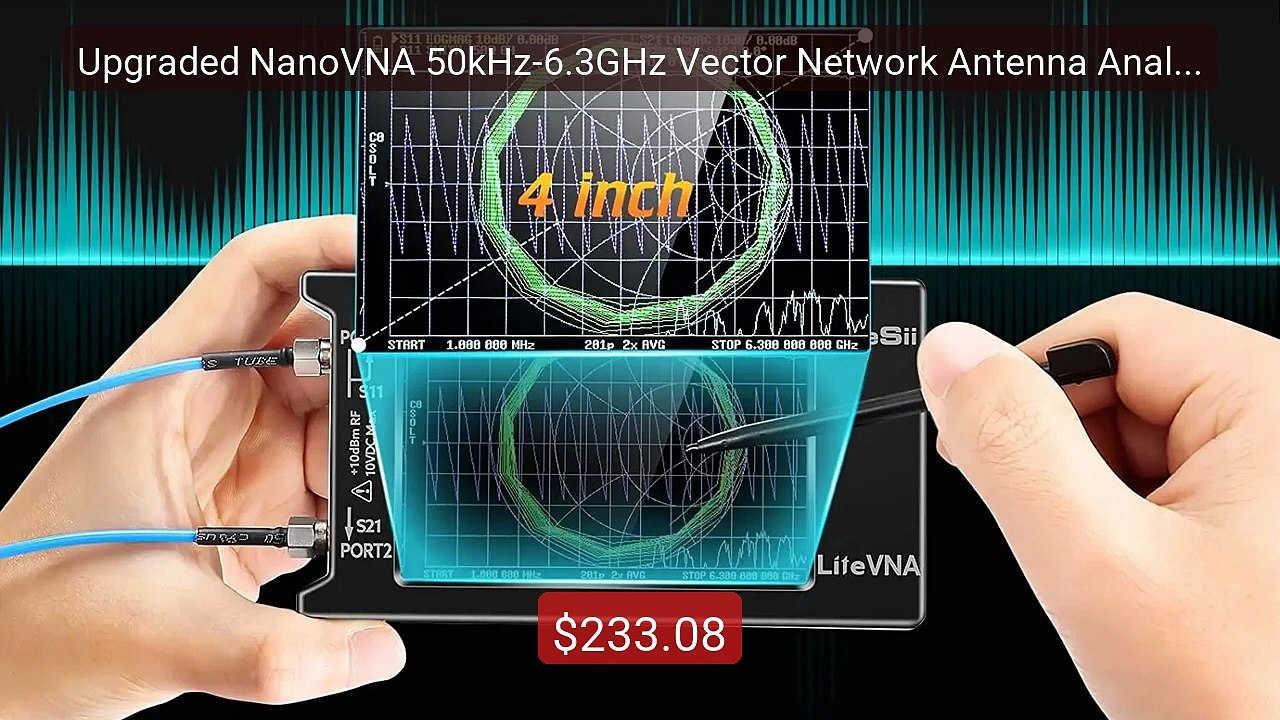 Upgraded NanoVNA 50kHz-6.3GHz Vector Network Antenna Analyzer ... -- Hot Deal 2026 | Limited Offer!