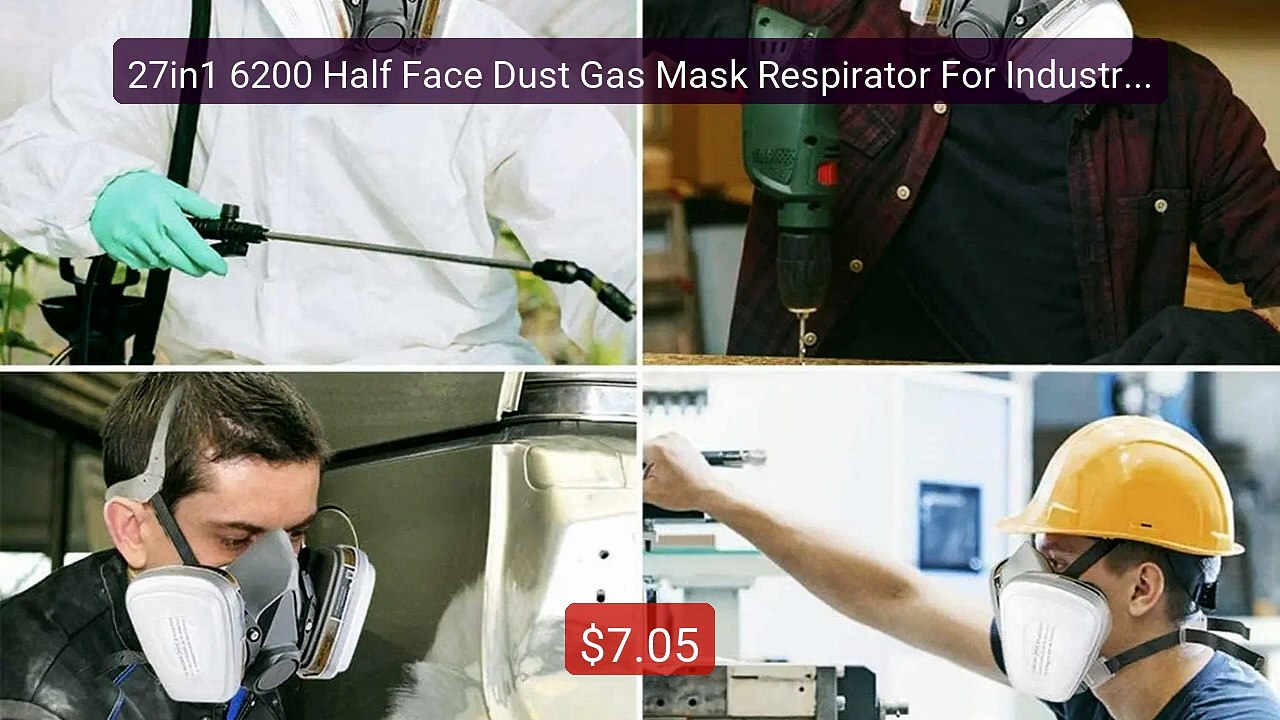 27in1 6200 Half Face Dust Gas Mask Respirator For Industrial ... -- Amazing Value 2026 | Must Have!