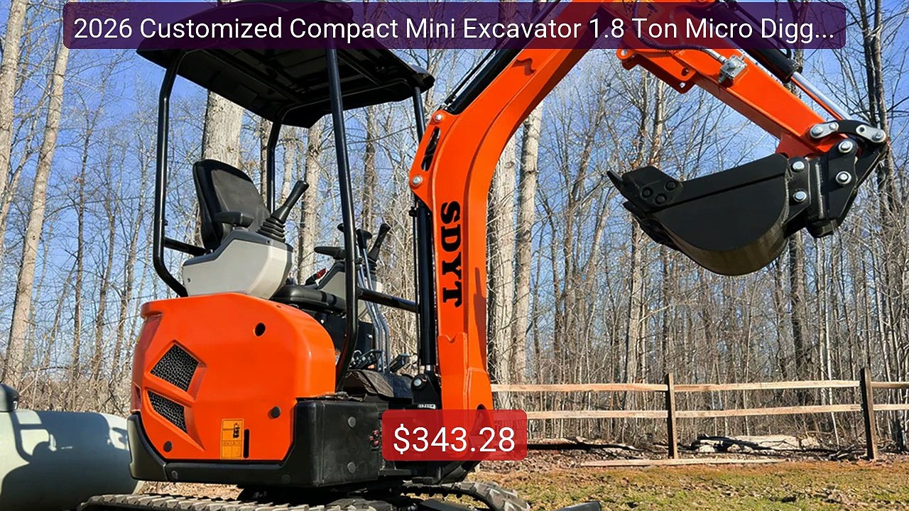 2026 Customized Compact Mini Excavator 1.8 Ton Micro Digger W... -- Amazing Value 2026 | Must Have!