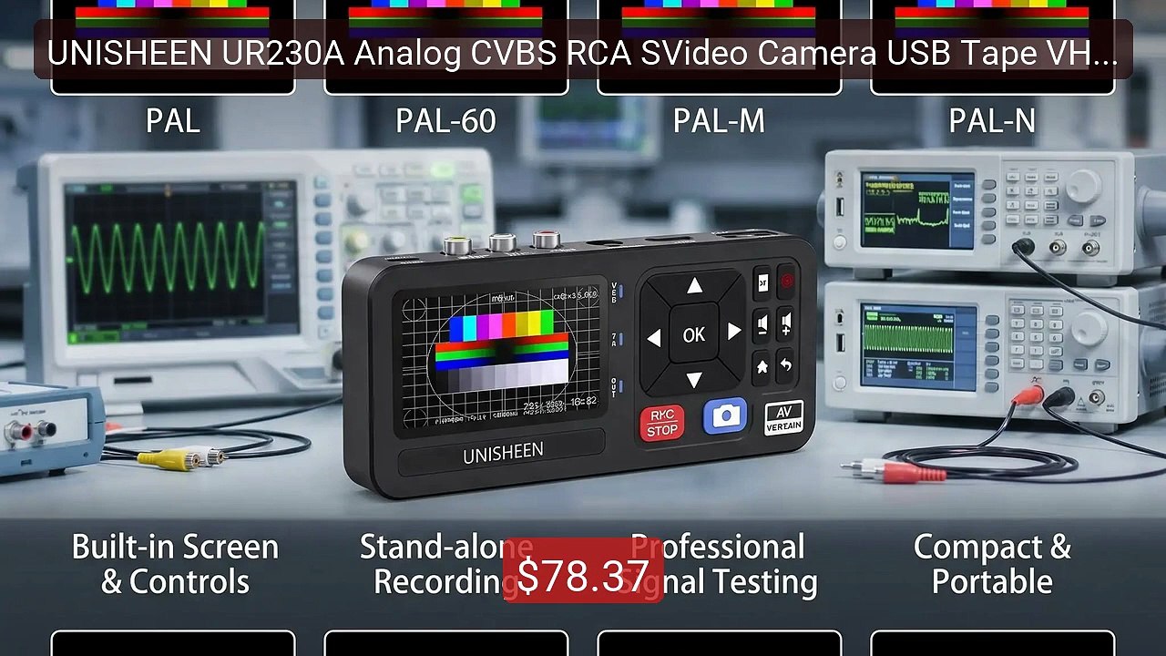UNISHEEN UR230A Analog CVBS RCA SVideo Camera USB Tape VHS Capture ... -- Top Rated 2026 | Buy Now!