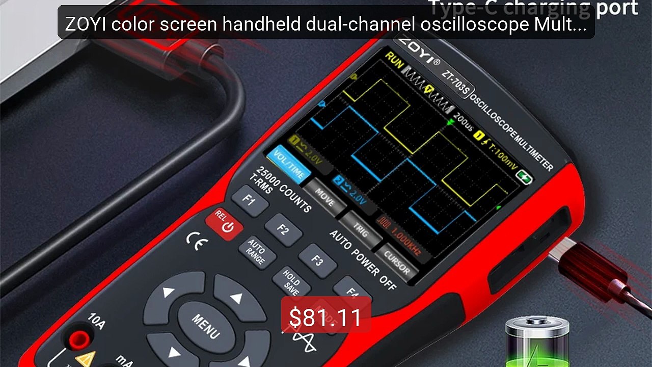 ZOYI color screen handheld dual-channel oscilloscope Multimeter 70... -- Best Deal 2026 | Shop Now!