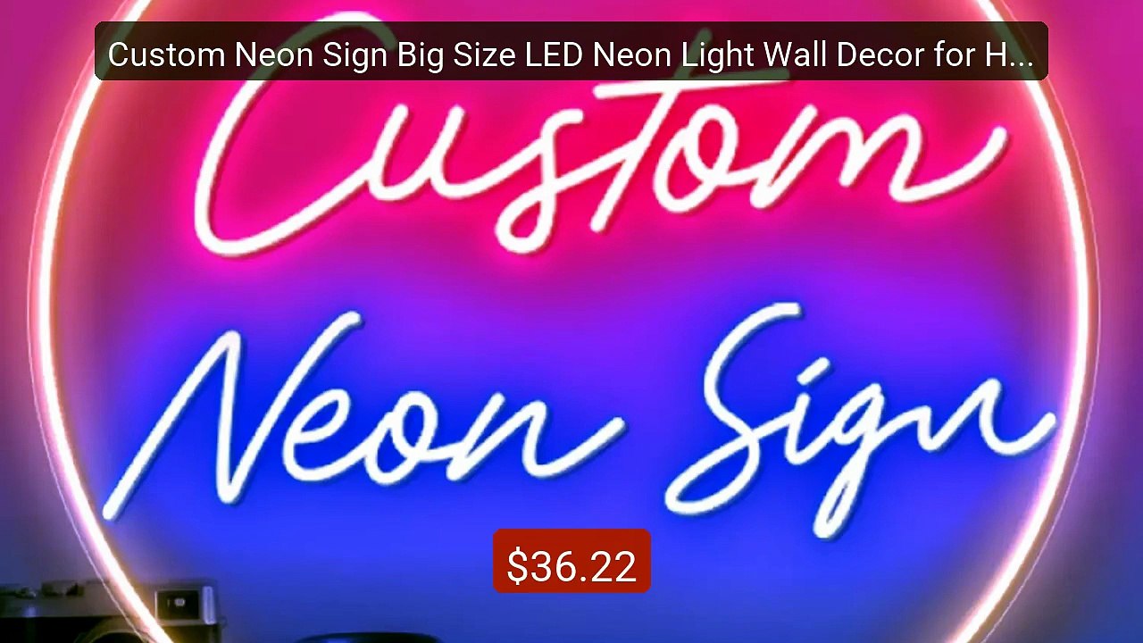 Custom Neon Sign Big Size LED Neon Light Wall Decor for Home ... -- Amazing Value 2026 | Must Have!