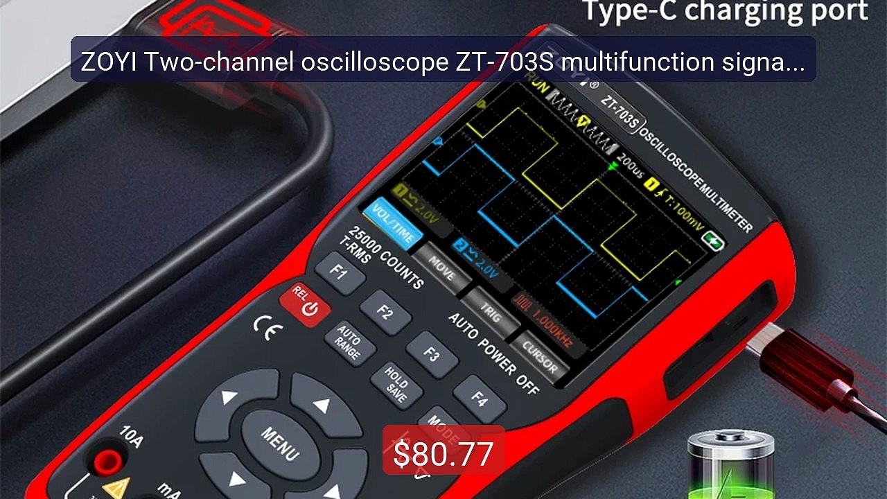 ZOYI Two-channel oscilloscope ZT-703S multifunction signal ge... -- Amazing Value 2026 | Must Have!