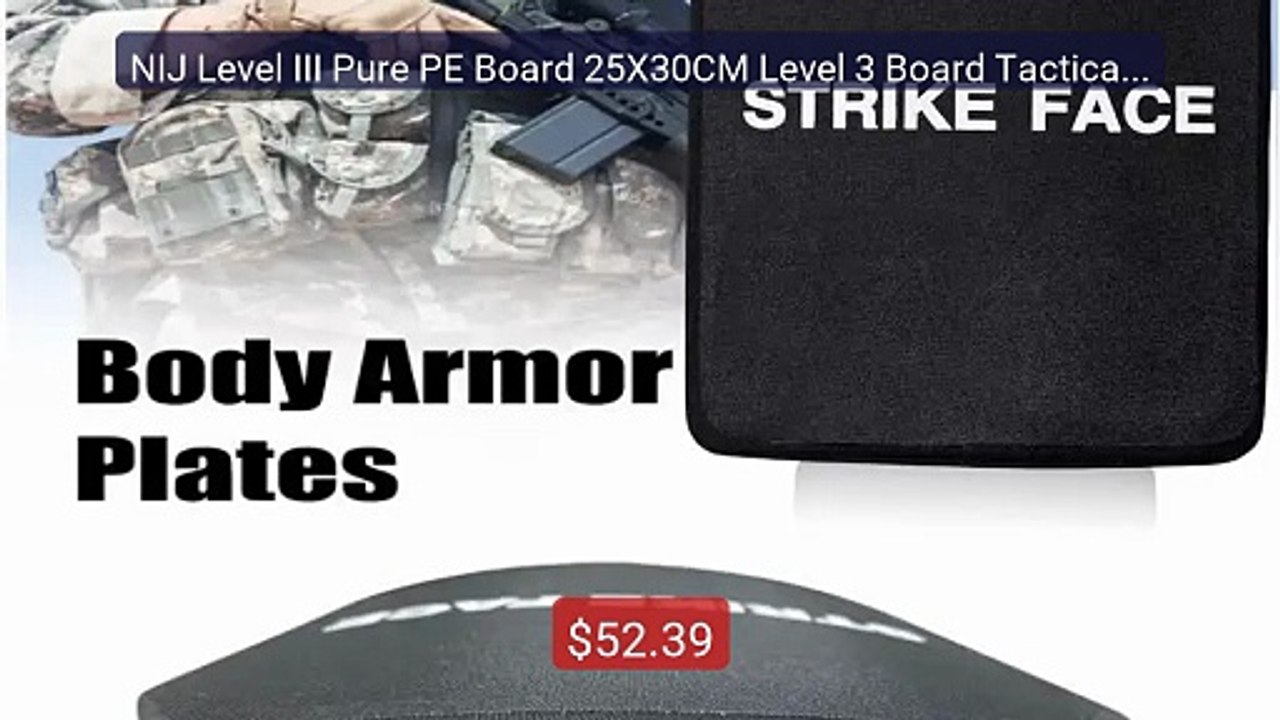 NIJ Level III Pure PE Board 25X30CM Level 3 Board Tactical Insertio... -- Top Rated 2026 | Buy Now!