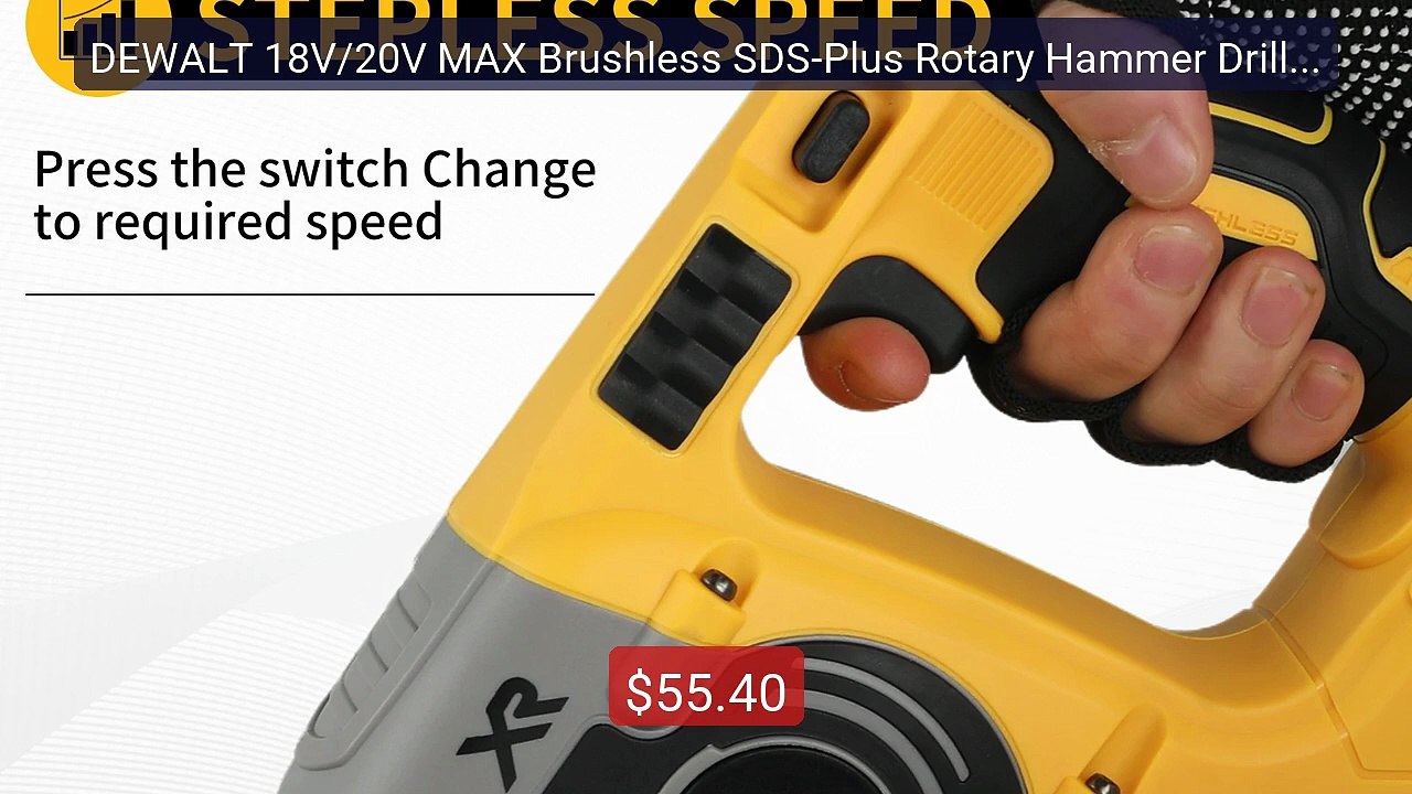 DEWALT 18V/20V MAX Brushless SDS-Plus Rotary Hammer Drill 1... -- Top Pick 2026 | Unbeatable Price!