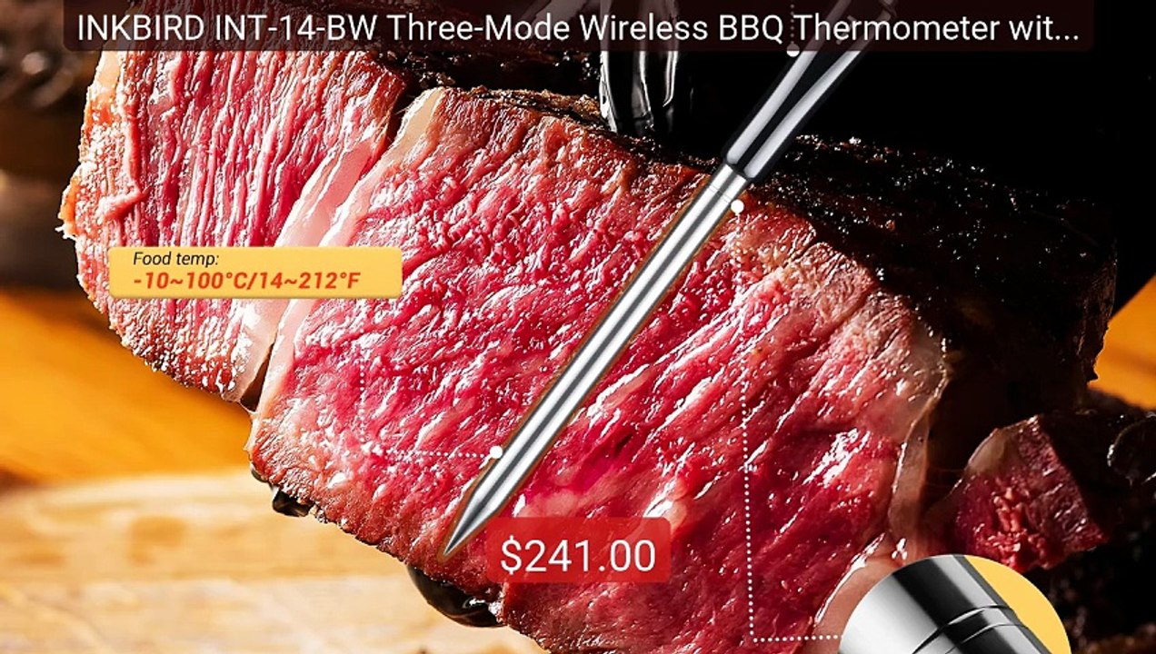 INKBIRD INT-14-BW Three-Mode Wireless BBQ Thermometer with ... -- Top Pick 2026 | Unbeatable Price!
