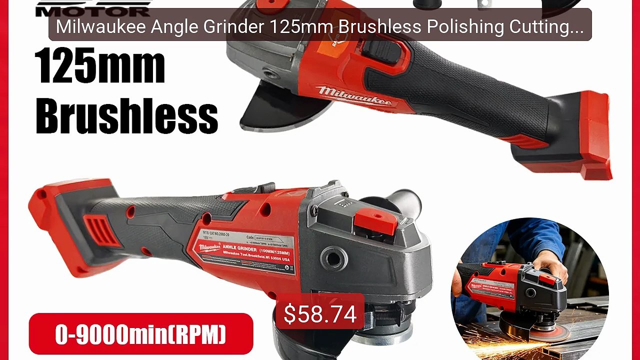 Milwaukee Angle Grinder 125mm Brushless Polishing Cutting Mach... -- Hot Deal 2026 | Limited Offer!