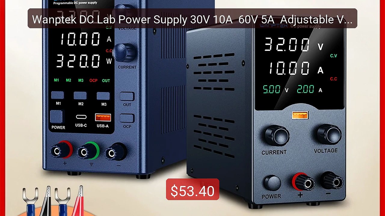 Wanptek DC Lab Power Supply 30V 10A  60V 5A  Adjustable Vol... -- Top Pick 2026 | Unbeatable Price!