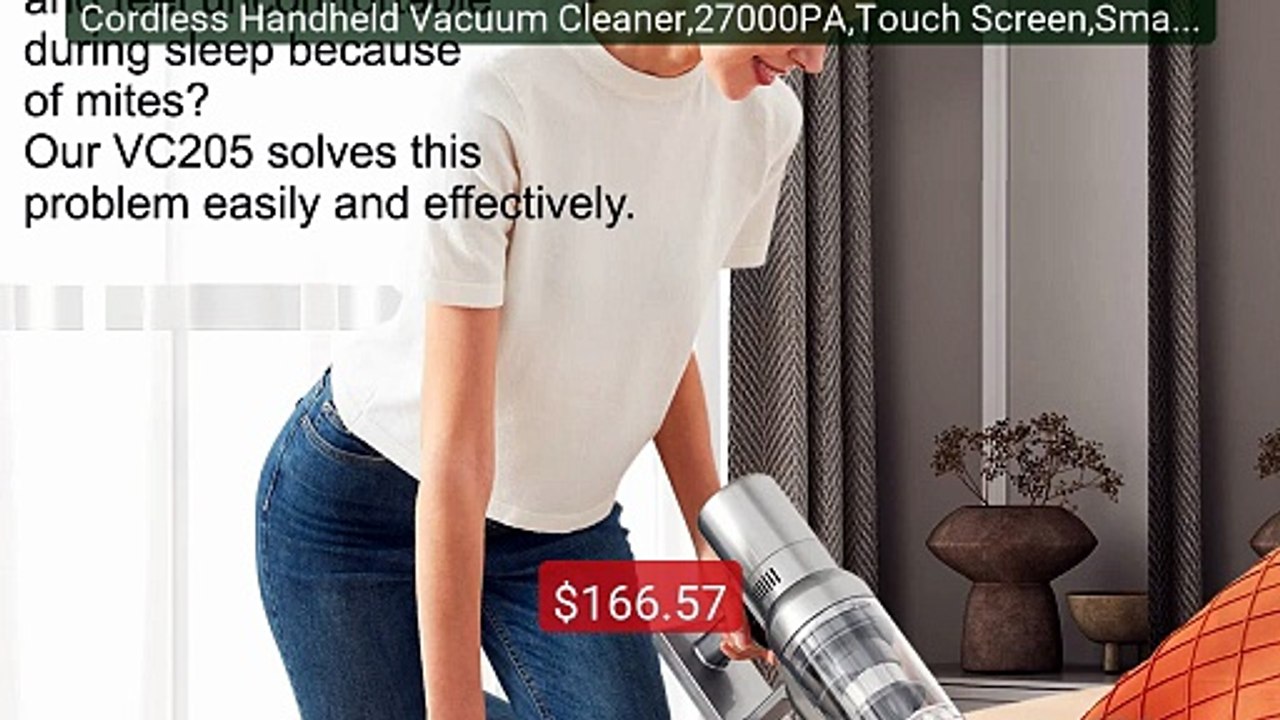 Cordless Handheld Vacuum Cleaner,27000PA,Touch Screen,Smart Dust S... -- Best Deal 2026 | Shop Now!