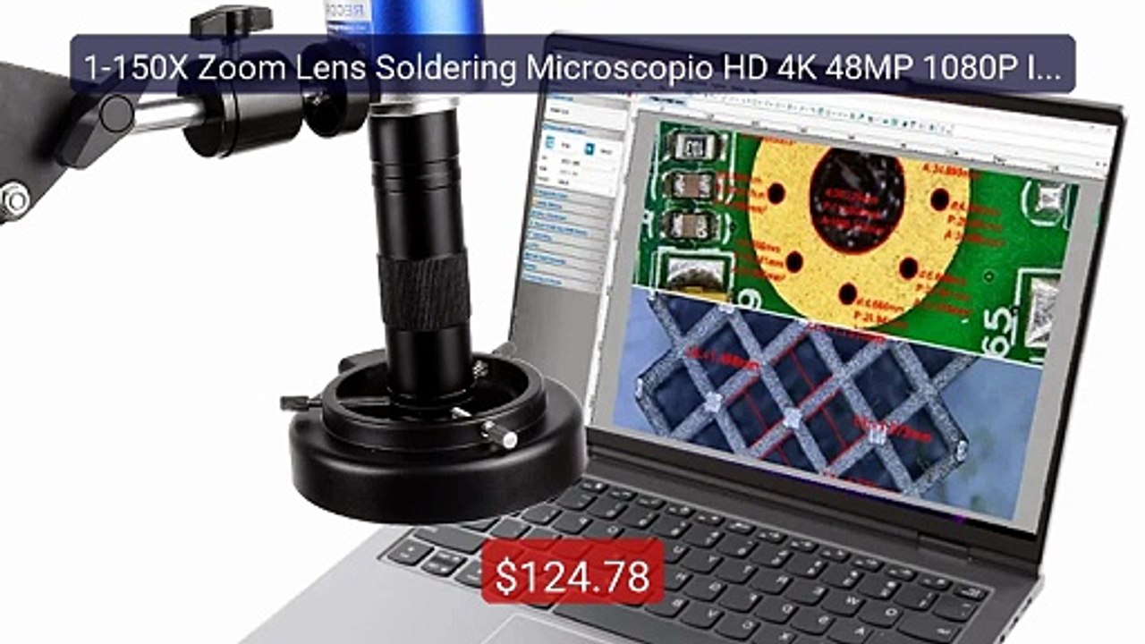 1-150X Zoom Lens Soldering Microscopio HD 4K 48MP 1080P Indust... -- Hot Deal 2026 | Limited Offer!