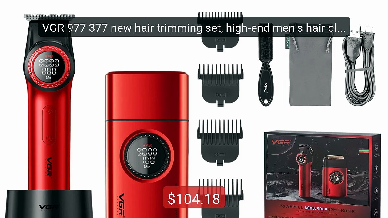 VGR 977 377 new hair trimming set, high-end men's hair clipper... -- Best Buy 2026 | Great Quality!