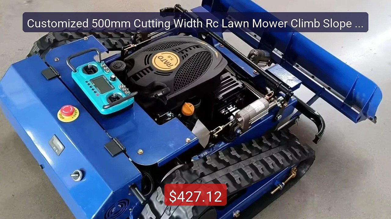 Customized 500mm Cutting Width Rc Lawn Mower Climb Slope Crawl... -- Best Buy 2026 | Great Quality!