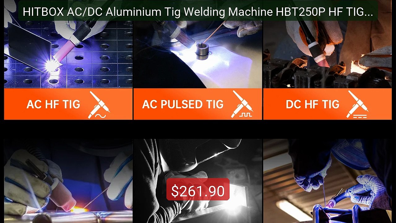 HITBOX AC/DC Aluminium Tig Welding Machine HBT250P HF TIG/MMA ARC S... -- Top Rated 2026 | Buy Now!