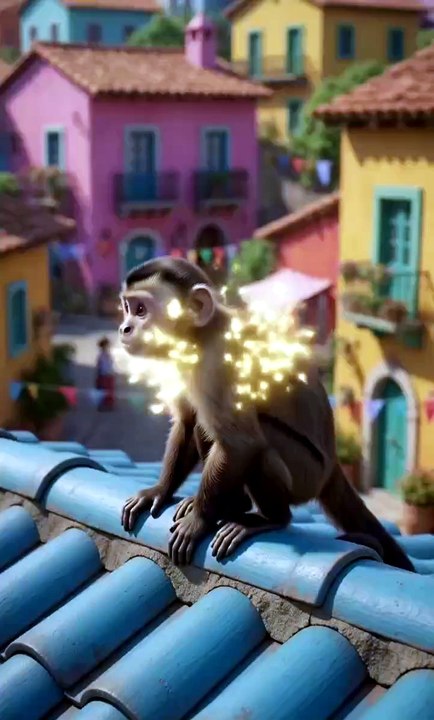 Funny ai video flying ai monkey 🐒🐒🐒